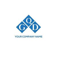 gqd kreatives Initialen-Buchstaben-Logo-Konzept. GQD-Brief-Design. GQD-Brief-Logo-Design auf weißem Hintergrund. gqd kreatives Initialen-Buchstaben-Logo-Konzept. gqd Briefdesign. vektor