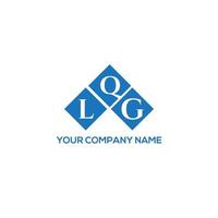 lqg brev logotyp design på vit bakgrund. lqg kreativa initialer brev logotyp koncept. lqg bokstavsdesign. vektor
