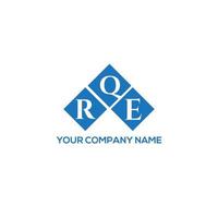 rqe brev logotyp design på vit bakgrund. rqe kreativa initialer brev logotyp koncept. rqe bokstavsdesign. vektor