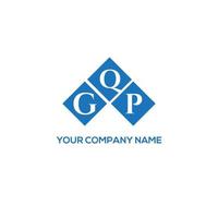 gqp-Brief-Logo-Design auf weißem Hintergrund. gqp kreatives Initialen-Buchstaben-Logo-Konzept. gqp Briefgestaltung. vektor
