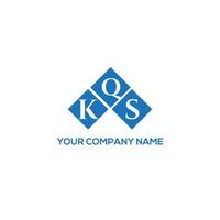 kqs-Brief-Logo-Design auf weißem Hintergrund. kqs kreative Initialen schreiben Logo-Konzept. kqs Briefgestaltung. vektor