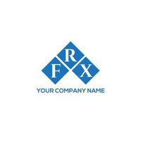 frx-Brief-Logo-Design auf weißem Hintergrund. frx kreative Initialen schreiben Logo-Konzept. frx Briefdesign. vektor