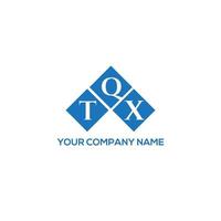 tqx-Brief-Logo-Design auf weißem Hintergrund. tqx kreatives Initialen-Buchstaben-Logo-Konzept. tqx Briefgestaltung. vektor