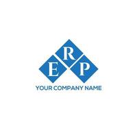 ERP-Brief-Logo-Design auf weißem Hintergrund. ERP kreatives Initialen-Buchstaben-Logo-Konzept. ERP-Briefgestaltung. vektor