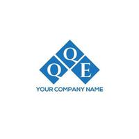 qqe-Brief-Logo-Design auf weißem Hintergrund. qqe kreative Initialen schreiben Logo-Konzept. qqe Briefgestaltung. vektor