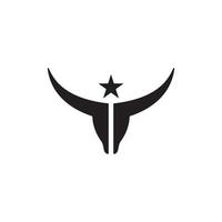 taurus logotyp design vektor