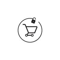 Shopping-Logo-Design vektor