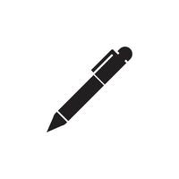 Stift-Symbol-Vektor-Logo-Vorlage-Design-Illustration vektor