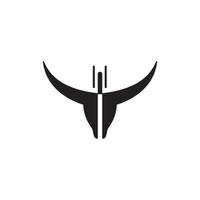 taurus logotyp design vektor