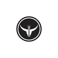 Stier-Logo-Design vektor