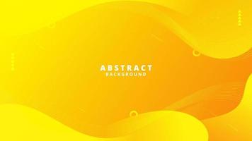 abstrakter gelber flüssiger wellenhintergrund vektor