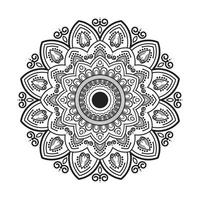 luxuriöser dekorativer geometrischer Mandala-Vektor kostenlos für Mehndi, Ornament, Tätowierung, Kunst, Islam, Blume, Blumen, Zeichnung vektor