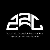 zzc brev logotyp kreativ design med vektorgrafik vektor