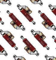 mönster shockbreaker röd vit vektor