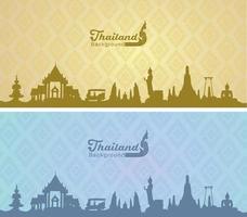 Thailand-Hintergrundvektor vektor