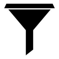 Trichter-Glyphe-Symbol vektor