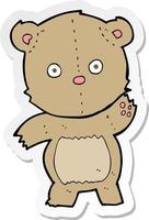 Aufkleber eines Cartoon-Teddybären