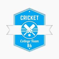 cricket-team-logo, abzeichen, emblem, vektorillustration vektor