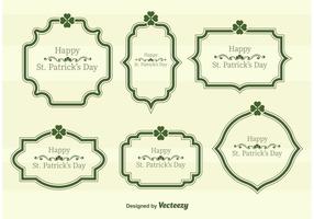 St Patrick's Day Vector Text Frames