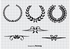 Vintage Wreaths & Dividers vektor