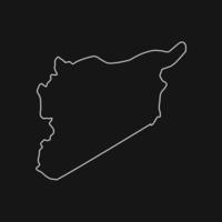 syrien karte illustriert vektor