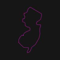 New-Jersey-Karte illustriert vektor