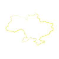 ukrainische karte illustriert vektor