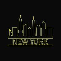 Skyline von New York illustriert vektor