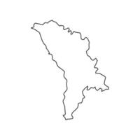 Moldawien-Karte illustriert vektor