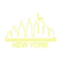 Skyline von New York illustriert vektor