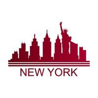 Skyline von New York illustriert vektor