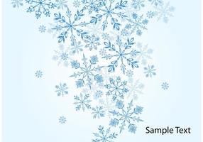 Winter Snowflake Vector Bakgrund