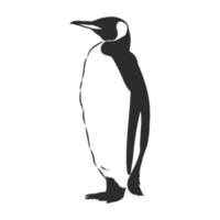 Pinguin-Vektorskizze vektor