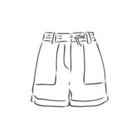 shorts vektor skiss