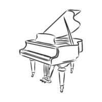 Klaviervektorskizze vektor