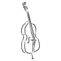 Cello-Vektorskizze vektor