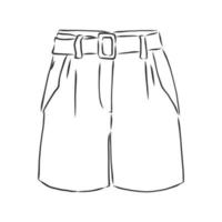 shorts vektor skiss