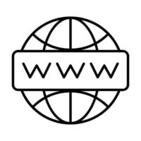 Globale Website-Finanzierung im Zusammenhang mit Vektorliniensymbol. editierbarer Strich Pixel perfekt. vektor