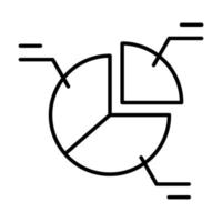Symbol für die Analyse der Finanzen im Zusammenhang mit der Vektorlinie. editierbarer Strich Pixel perfekt. vektor