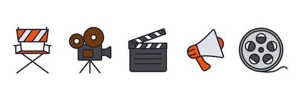 Entertainment-Set-Icon-Symbol-Vorlage für Grafik- und Webdesign-Sammlung Logo-Vektor-Illustration vektor