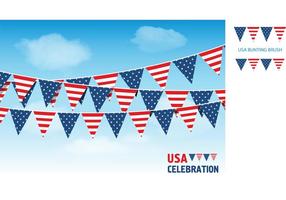 Gratis USA Vector Bunting Flaggor