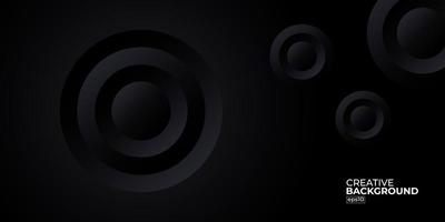 svart premium abstrakt bakgrund med lyxiga gradient geometriska element. rik bakgrund för exklusiv design. vektor