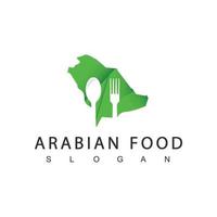 Logo für arabisches Essen, Café und Restaurant vektor