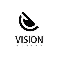 vision logotyp formgivningsmall med ögonsymbol vektor