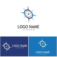 Kompass Symbol Vektor Illustration Design Logo Vorlage