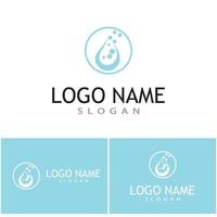 vatten droppe logotyp mall vektor illustration design