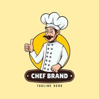 Chef-Logo-Vorlage kostenloser Vektor