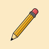 Bleistift-Cartoon-Vektor-Illustration vektor