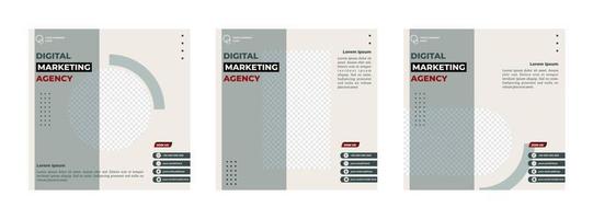 sociala medier inlägg mall modern design, för digital marknadsföring online vektor