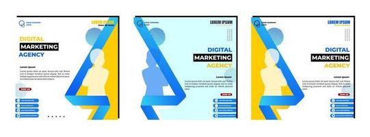 sociala medier inlägg mall modern design, för digital marknadsföring online. vektor